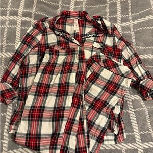 NWT Size L VS Flannel Pajama Set